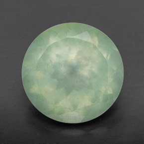 Prehnita verde natural de 6,09 ct, transparente, transparente / translúcido