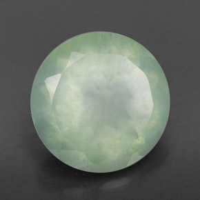 Prehnita verde natural de 6,09 ct, transparente, transparente / translúcido