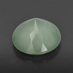 Prehnita verde natural de 6,09 ct, transparente, transparente / translúcido