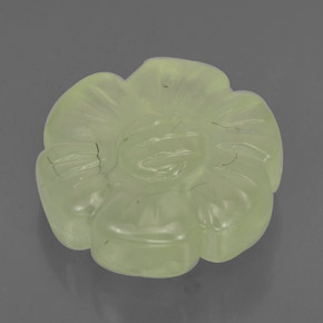 Prehnita verde natural de 4,85 ct, forma elegante, translúcido