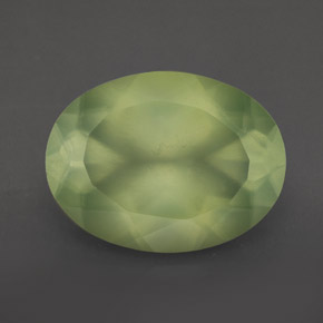 Prehnita verde natural de 8,93 ct, transparente, transparente / translúcido
