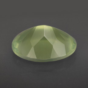 Prehnita verde natural de 8,93 ct, transparente, transparente / translúcido