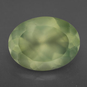 Prehnita verde natural de 9,03 ct, transparente, transparente / translúcido