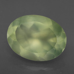 Prehnita verde natural de 9,03 ct, transparente, transparente / translúcido