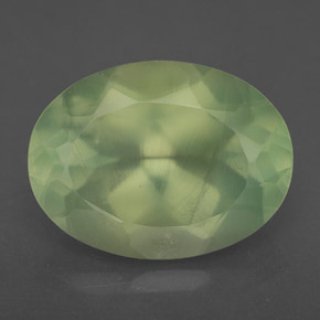 Prehnita verde natural de 9,24 ct, transparente, transparente / translúcido