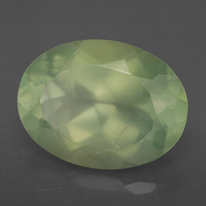 Prehnita verde natural de 9,24 ct, transparente, transparente / translúcido