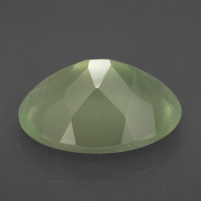 Prehnita verde natural de 9,24 ct, transparente, transparente / translúcido
