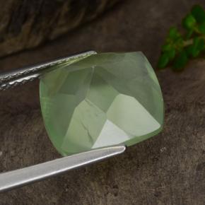 Prehnita verde natural de 7,15 ct, transparente, transparente / translúcido