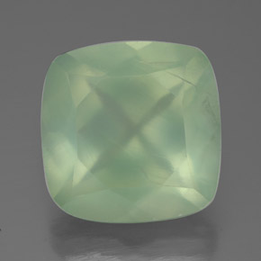 Prehnite Verde natural de 7.48 ct, Transparente, Transparente / Translúcido