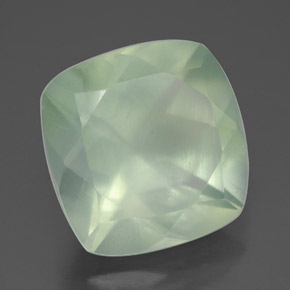 Prehnita verde natural de 6,85 ct, transparente, transparente / translúcido
