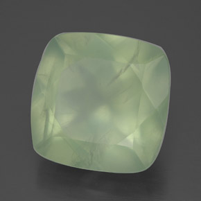 Prehnita verde natural de 7,24 ct, transparente, transparente / translúcido