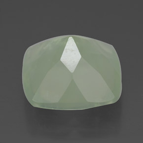 Prehnita verde natural de 7,24 ct, transparente, transparente / translúcido