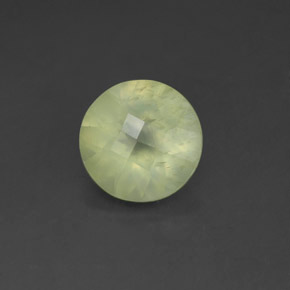 Prehnita verde natural de 1,71 ct, transparente, transparente / translúcido
