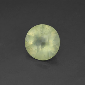 Prehnita verde natural de 1,71 ct, transparente, transparente / translúcido