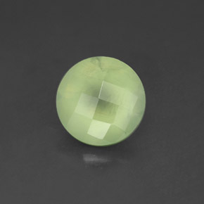 Prehnita verde natural de 1,93 ct, transparente, transparente / translúcido