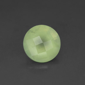 Prehnita verde natural de 1,93 ct, transparente, transparente / translúcido