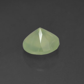 Prehnita verde natural de 1,93 ct, transparente, transparente / translúcido