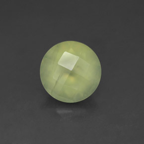 Prehnita verde natural de 1,83 ct, transparente, transparente / translúcido