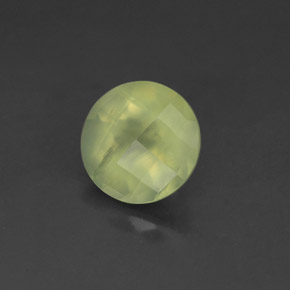 Prehnita verde natural de 1,83 ct, transparente, transparente / translúcido
