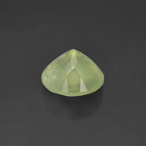 Prehnita verde natural de 1,83 ct, transparente, transparente / translúcido