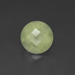 Prehnita verde natural de 1,93 ct, transparente, transparente / translúcido