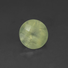 Prehnita verde natural de 1,93 ct, transparente, transparente / translúcido