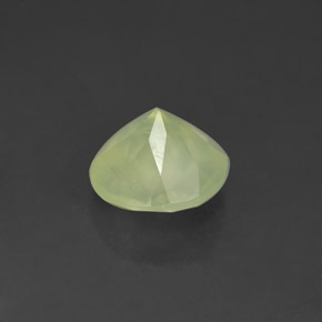 Prehnita verde natural de 1,93 ct, transparente, transparente / translúcido