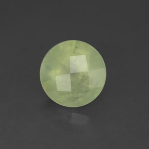 Prehnita verde natural de 1,97 ct, transparente, transparente / translúcido
