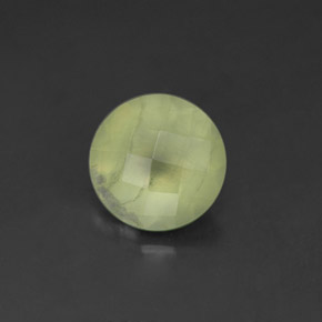 Prehnita verde natural de 1,71 ct, transparente, transparente / translúcido