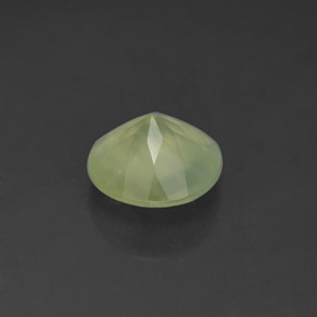 Prehnita verde natural de 1,71 ct, transparente, transparente / translúcido