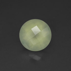Prehnita verde natural de 2,08 ct, transparente, transparente / translúcido