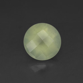 Prehnita verde natural de 2,08 ct, transparente, transparente / translúcido