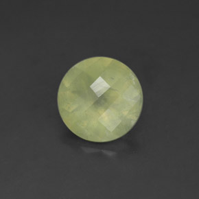 Prehnita verde natural de 1,70 ct, transparente, transparente / translúcido