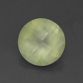 Prehnite Verde natural de 1.67 ct, Transparente, Transparente / Translúcido