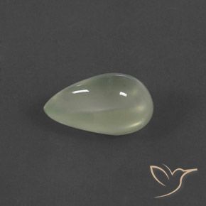 4.50ct Natural Warm Green     Prehnite, En forma de pera, Transparente