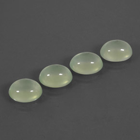 Gemas de prehnita verde natural de  ct, transparente, transparente / translúcido