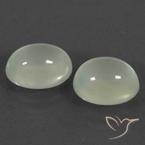 5.18ctw Natural Olive Green  Prehnite, Ovalada, Transparente / Translúcido