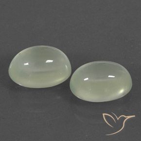 5.25ctw Natural Olive Green  Prehnite, Ovalada, Transparente / Translúcido