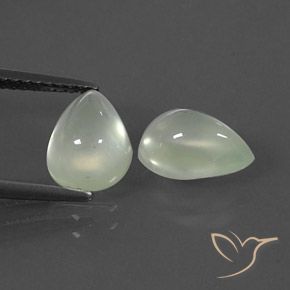 Gemas de Prehnite Yellow Green  natural de 3.71 ct, En forma de pera, Transparente