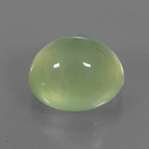 Prehnita verde natural de 8,51 ct, transparente, transparente / translúcido