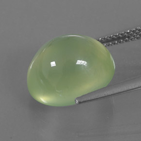 Prehnita verde natural de 8,51 ct, transparente, transparente / translúcido