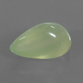 Prehnita verde natural de 7,24 ct, transparente, transparente / translúcido