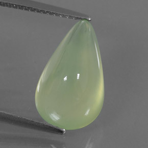 Prehnita verde natural de 7,24 ct, transparente, transparente / translúcido