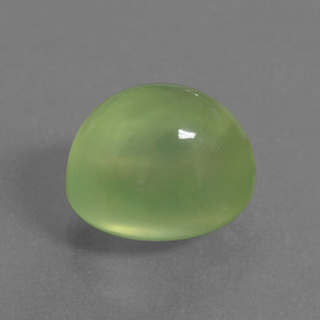 Prehnita verde natural de 4,27 ct, corte óvalo, translúcido