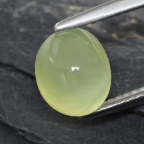 Prehnita verde natural de 3,01 ct, transparente, transparente / translúcido