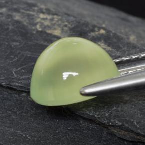 Prehnita verde natural de 3,01 ct, transparente, transparente / translúcido