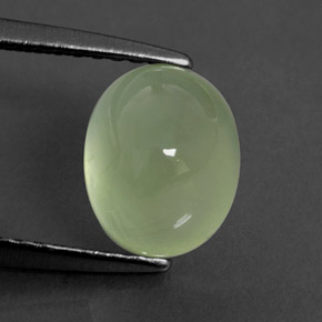 Prehnita verde natural de 2,11 ct, transparente, transparente / translúcido