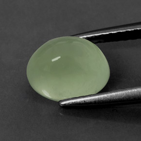Prehnita verde natural de 2,11 ct, transparente, transparente / translúcido