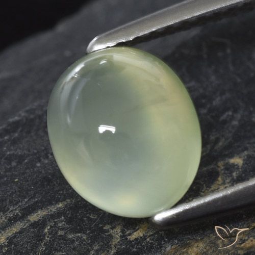 3.21ct Natural Pale Green  Prehnite, Ovalada, Transparente
