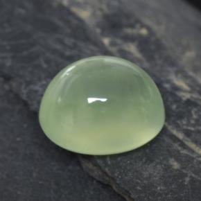 Prehnita verde natural de 2,90 ct, corte óvalo, transparente